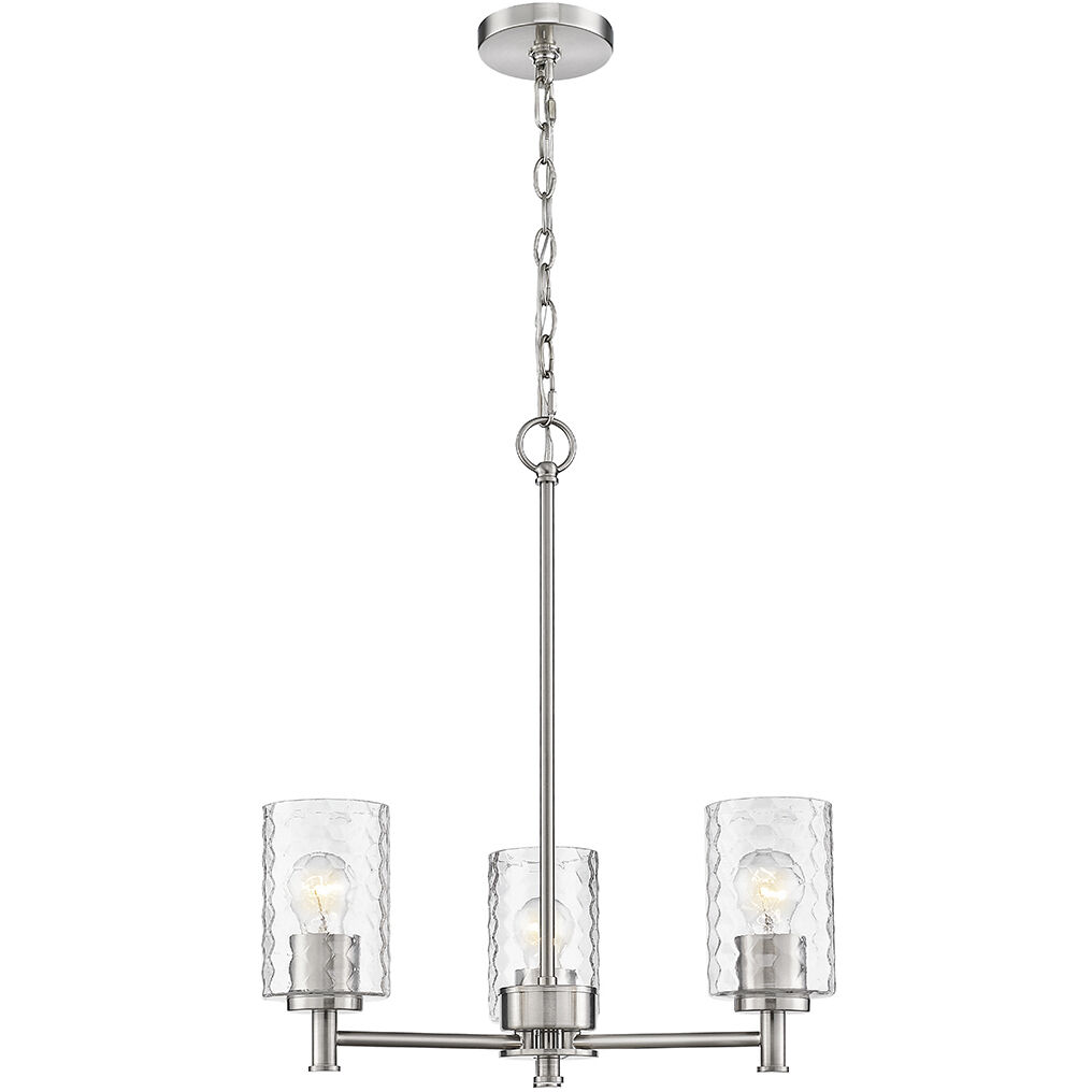 Ashli 3 Light 20 inch Brushed Nickel Chandelier Ceiling Light